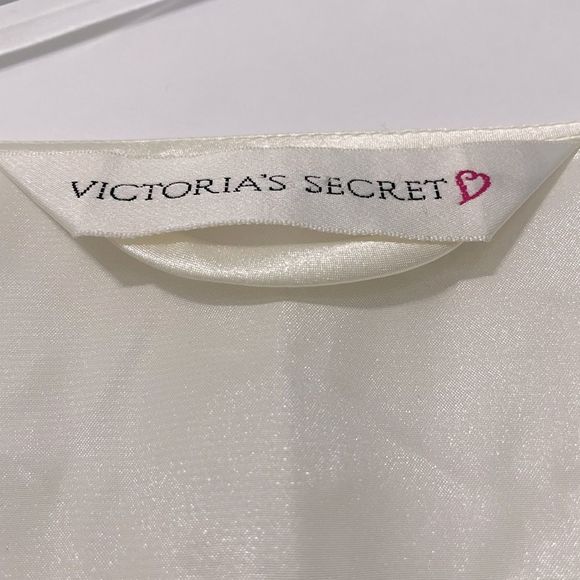 Vintage Victoria’s Secret Lingerie Set Ivory Chamise and Kimono Set Sz Large - Picture 5 of 14